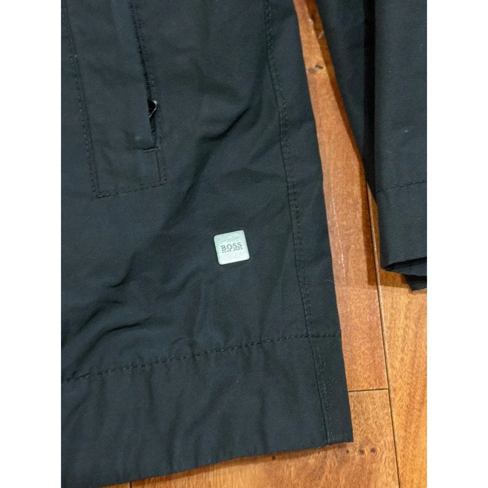 Hugo Boss Corban-N Field Jacket Mens Black Lightweight Mesh Lined 42R US 52 EU